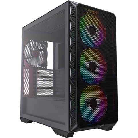 MONTECH AIR 903 MAX Midi-tower PC-behuizing Zwart 4 voorgeïnstalleerde LED-ventilators