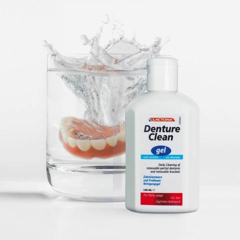 6x Lactona Denture Clean Gel 100 ml