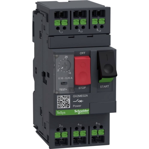 Schneider Electric GV2ME02A Motorbeveiligingsrelais 1 stuk(s) (b x h x d) 45 x 101 x 78.5 mm