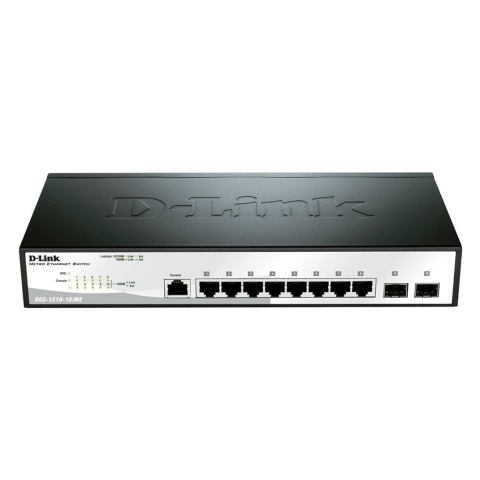 D-Link DGS-1210-10/E Netwerk switch RJ45/SFP 8 + 2 poorten 20 GBit/s
