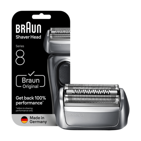 Braun - Series 8 Electric Shaver - ORIGINAL Replacement Head, 83M - Silver