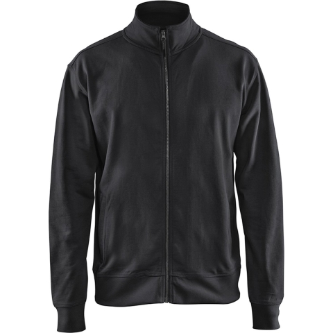 Blåkläder Sweatshirt met Rits 33711158 | Zwart | Maat S - 00.183.018.05