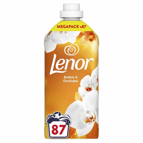 2+2 gratis: Lenor Wasverzachter Amber&Orchidee 87 Wasbeurten 1872 ml