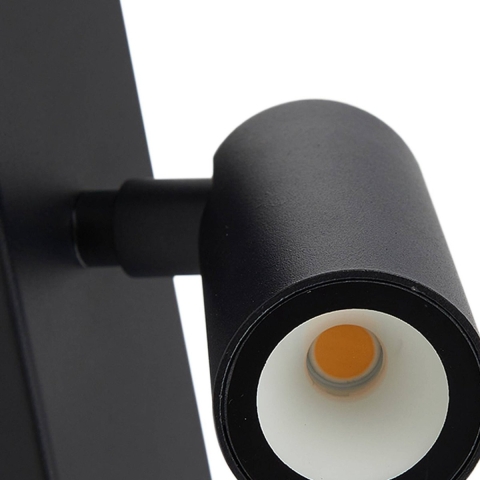 Lindby - Larcie LED Buiten Wandlamp w/Sensor Zwart/Wit