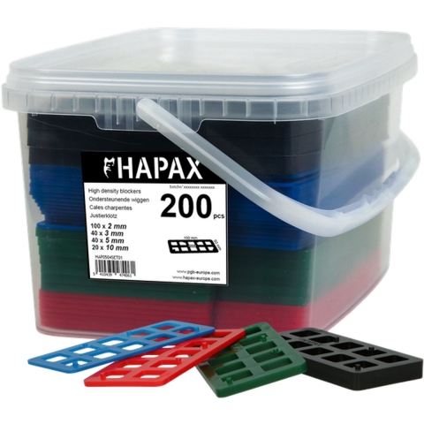 pgb-Europe - HAPAX assortiment uitvulplaatjes /200 st - HAP054N00SET01M
