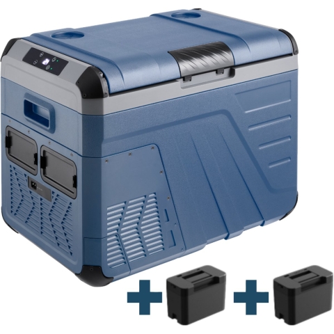 Evolar Elektrische Compressor Koelbox - 35L - 12V/230V - Inclusief 2 Accu's - Donker Blauw