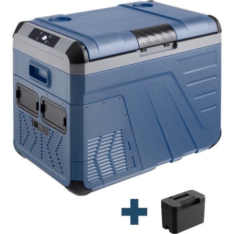 Evolar Elektrische Compressor Koelbox - 35L - 12V/230V - Inclusief Accu - Donker Blauw