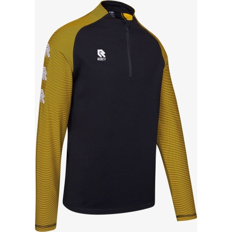 Robey RS3004 Performance Half-Zip Top - Black/Yellow - S