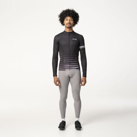 AGU Fietsshirt Lange Mouwen Essential Heren - Zwart - L