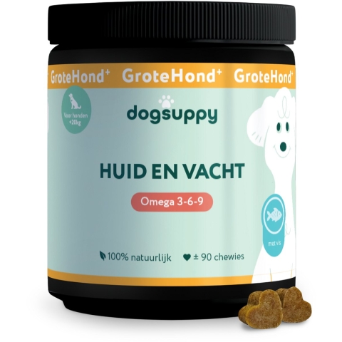 DogSuppy Grote Hond Huid&Vacht 90 stuks