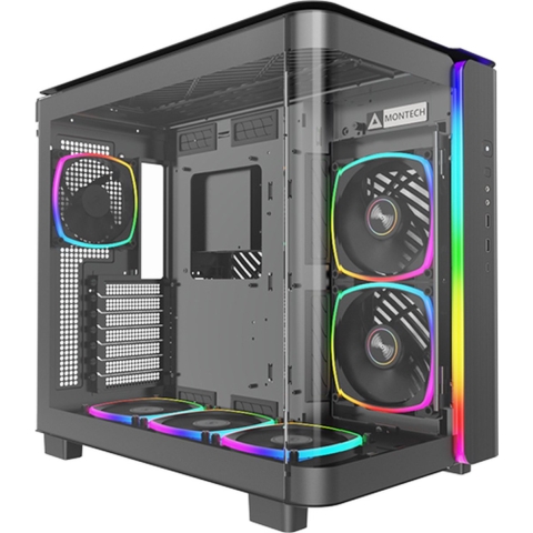 MONTECH KING 95 PRO Tempered Glass ARGB Midi-tower PC-behuizing Zwart