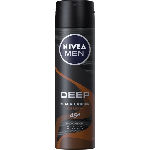3x NIVEA Men Deep Espresso Anti Transpirant Spray 150 ml