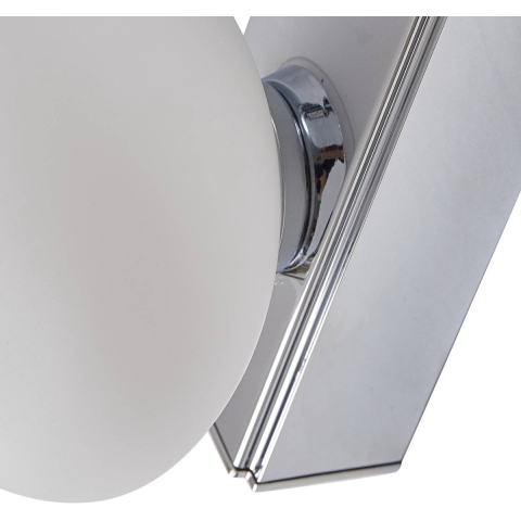 Lucande - Myrra LED Wandlamp IP44 Chroom/Wit