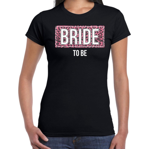 Bride to be t-shirt zwart voor dames L -