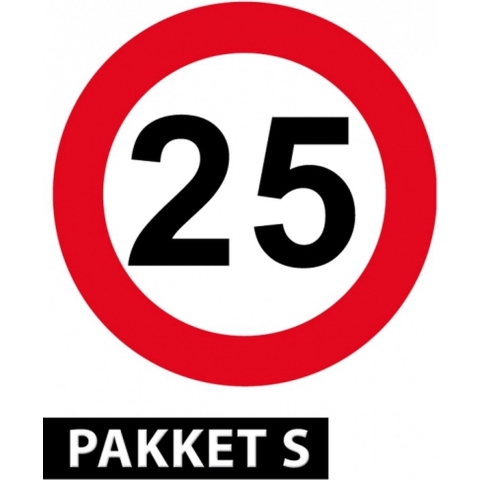 25 jaar versiering pakket klein -