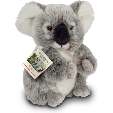 Knuffeldier Koala - zachte pluche stof - premium kwaliteit knuffels - grijs - 21 cm -
