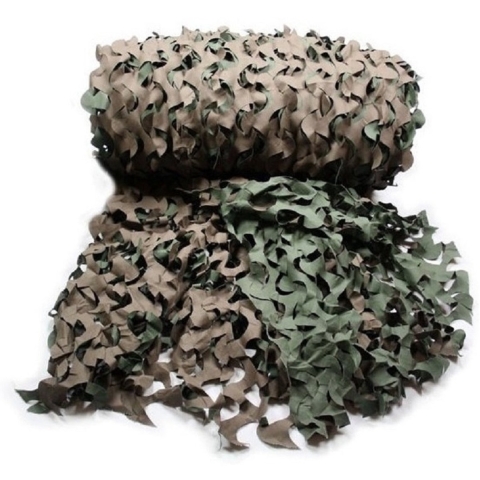 Fosco Camouflagenet - 2x - 3 x 2,4 meter - Leger decoraties netten - groen - schutkleuren -