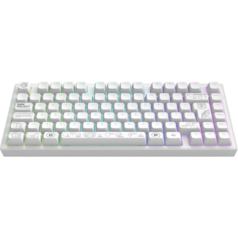 Dark Project  ALU81A Terra Nova WH  Draadloos TKL Mechanisch Gaming Toetsenbord