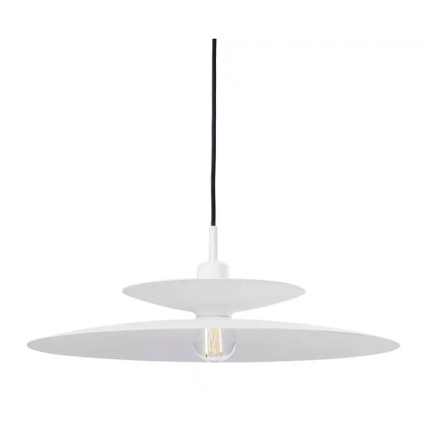 Artdelight Linares - Hanglamp - Ø 50 X 16,5 Cm - Wit