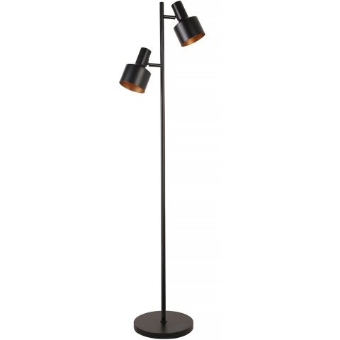 Artdelight Twinkle - Vloerlamp - Ø 28 X 150 Cm - Zwart