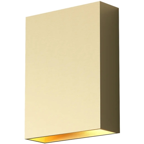 Artdelight Memphis - Wandlamp - 4 X 12 X 16 Cm - 2 X 6W Dimbare LED Incl. - IP65 - Goud Geborsteld