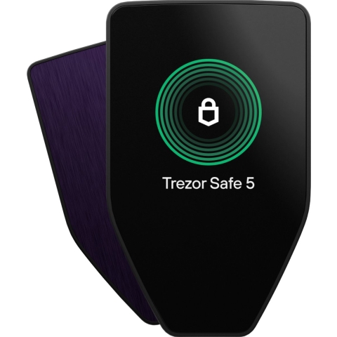 Trezor Safe 5 Hardware wallet SLATS5VOB1100 USB-C, Micro-SD