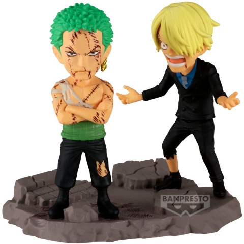 One Piece WCF Log Stories Figure - Roronoa Zoro & Sanji (Nothing Happened)