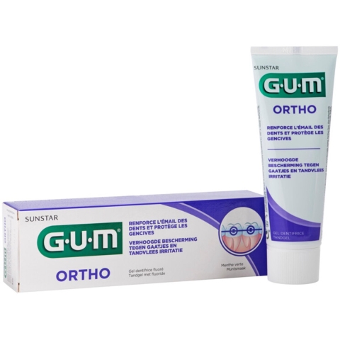 4x GUM Tandpasta Ortho 75 ml