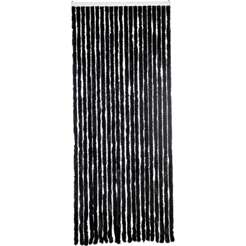Livn deurgordijn Chenille kattenstaarten antraciet 90x220cm