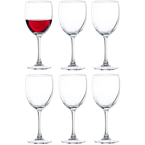 Vicrila wijnglazen Chardonnay - 12x stuks - voor rode en witte wijn - 310 ml -