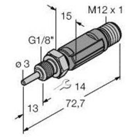 Turck 9910574 TTM100C-103A-G1/8-LI6-H1140-L013-50/100C Temperatuursensor