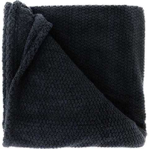 Deken/plaid Sep - zwart - polyester - 150 x 200 cm -