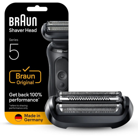 Braun - Series 5 Electric Shaver ORIGINAL Replacement Head, 54B - Black