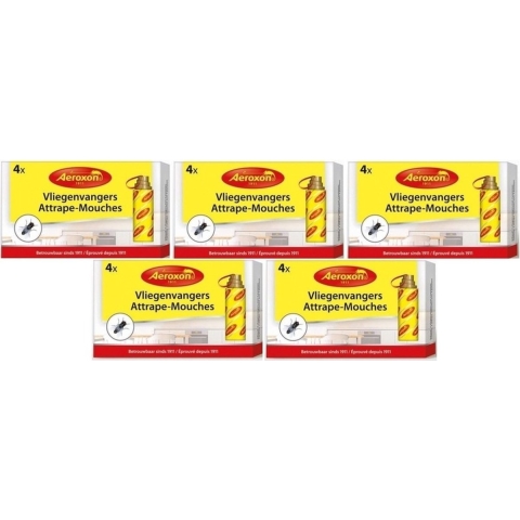 20x Aeroxon vliegenvangers met plakstrip 22 cm -