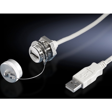 Rittal SZ 2482.210 Interface verlenging USB-A Messing 1 stuk(s)