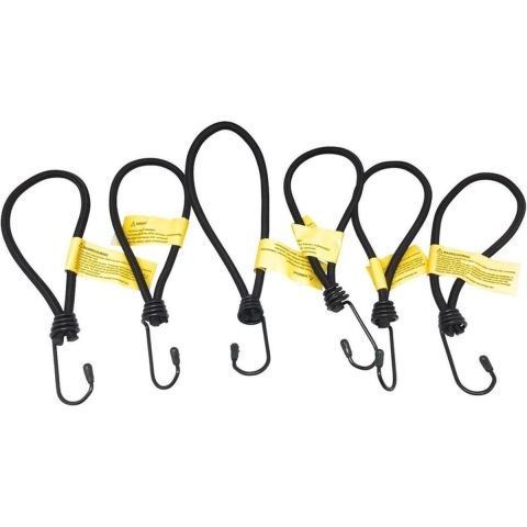 Spanelastieken / spanners met haak 24 stuks -
