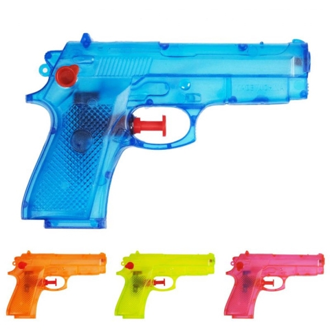 Waterpistool - 12x - 14 cm - geel - waterpistooltjes - basic model -