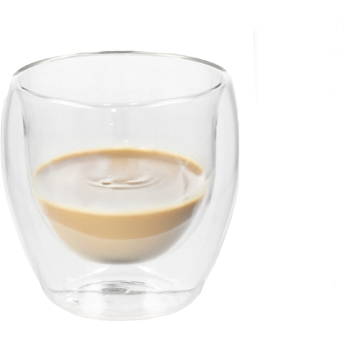 Gerimport glazen Luz - 12x - dubbelwandig - 250 ml - 9 x 9 cm -