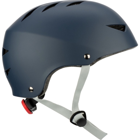 Nijdam Blue Streak - Skatehelm - Verstelbaar - Blauw/Grijs - Maat S
