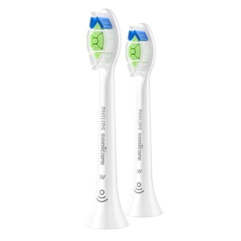Philips Sonicare Opzetborstels: 2 W2 Optimal White Hx6062/87 Opzet Borstels Wit