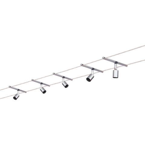 Paulmann Salt 94145 Kabelsysteem compleet GU5.3 50 W LED Chroom (mat)