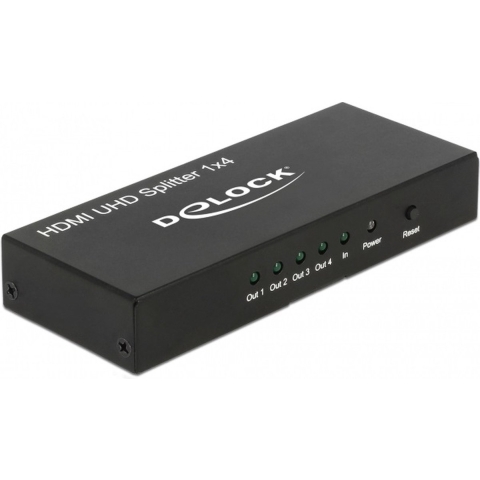 Delock 18684 HDMI-splitter Zwart