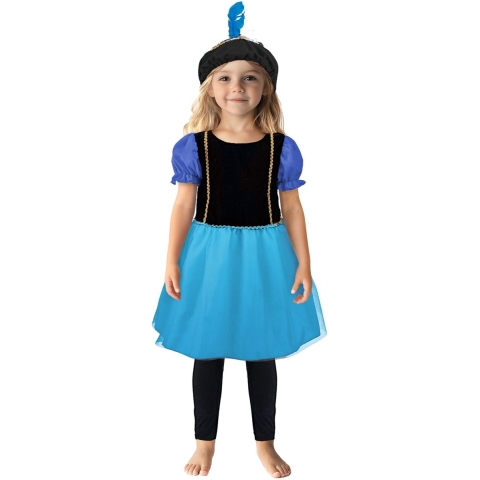 Pietenjurk 110-116 Paars/Blauw