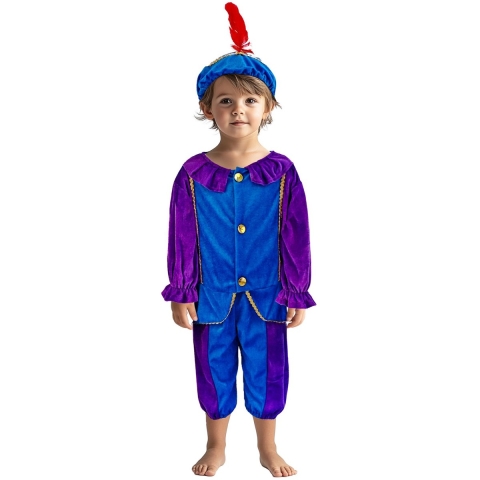 Pietenpak 98-104 Paars/Blauw
