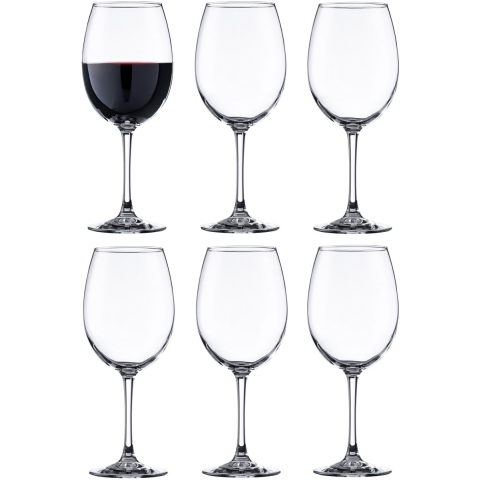 Vicrila wijnglazen Pinot - 12x stuks - voor rode en witte wijn - 580 ml -