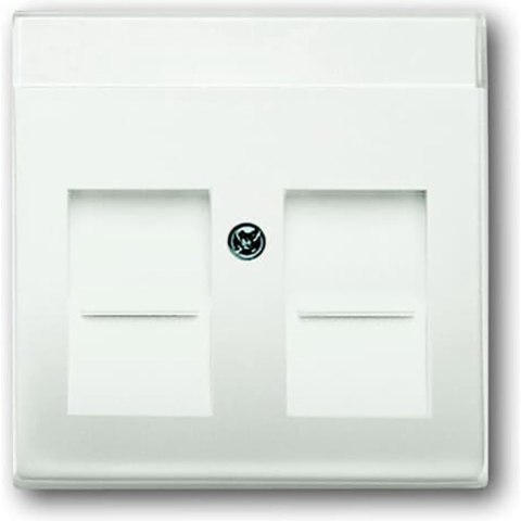 Busch-Jaeger 2CKA001710A3887 Modulaire jack insert Afdekking Verkeerswit, Wit 1 stuk(s)