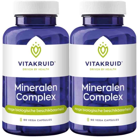 Gratis Verzending: 2x Vitakruid Mineralen Compleet 90 capsules