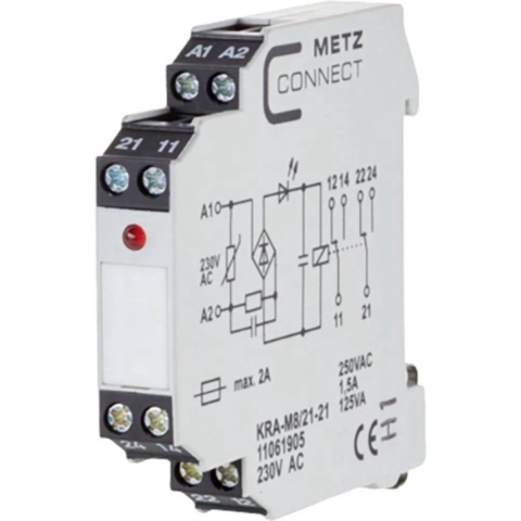 Metz Connect 11061905 Koppelelement 230 V/AC (max) 2x wisselcontact 1 stuk(s)