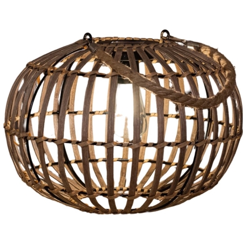 Solar Lantaarn Bamboe 32 x 23 cm - Annas collection