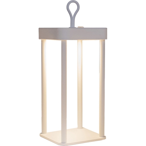 Portable lantaarn 12x12x24 cm wit - Annas collection